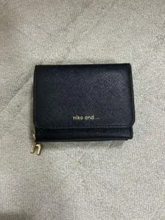 niko and... 三つ折り財布 ブラック