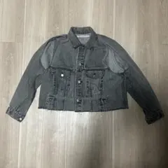 グレー デニムジャケット