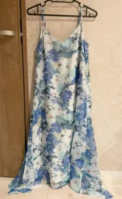 GRACECONTINENTAL diagram ワンピース　ブルー　花柄