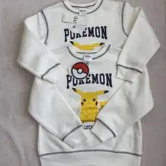 ジーユー　ピカチュウ裏起毛スエット　130 2枚