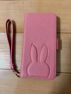 ウサギ耳デザイン 手帳型ケース ピンク