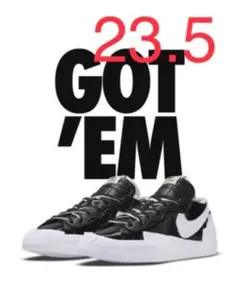NIKE sacai BLAZER LOW ブレーザー　black