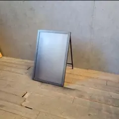 オリジナル店舗A型看板】鏡面ステンレス加工オーダーロゴ入れ可 