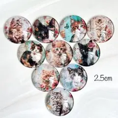 2.5cm カボション 10個