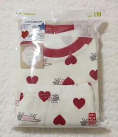 【新品】ユニクロ　長袖パジャマ　リサラーソン　ハート柄　110