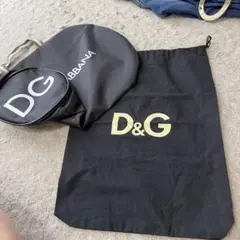 DOLCE & GABBANA シューズケース袋　セットで小物入れパックに