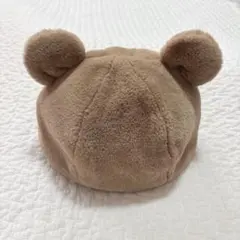 【美品】　くま耳　ボアキャップ　帽子　冬　48cm