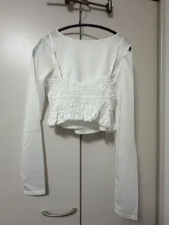 cygne シーニュ ドルマンリボンカットソー ホワイト - メルカリ