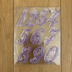 クリアスタンプ 数字　大きめ