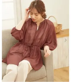 INGNI シアーシャツ　ブラウス　韓国　レディース