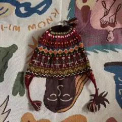 民族的刺繍のユニセックス帽子