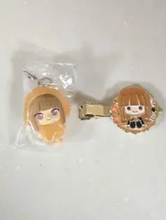 カラフルピーチ　えとさん　メタルヘアクリップ　めじるしアクセサリー