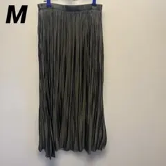 AZUL by moussy プリーツスカート　カーキ系　M