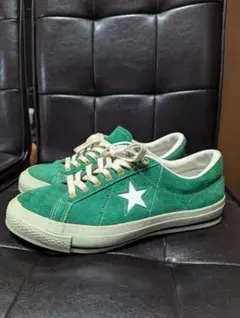 CONVERSE ワンスター　スエード　グリーン　26.5cm 超美品