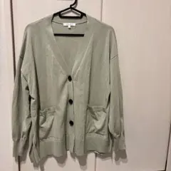 GLOBAL WORK グリーン カーディガン S