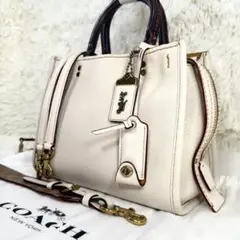 【美品】COACH 3way ローグ25 ハンドバッグ ショルダーバッグ1353