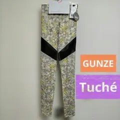 ⑥GUNZETuchéヨガレギンス　10分丈レギンス　メッシュ切り替え　Mサイズ