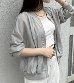 ikka シアーリブブルゾンのサムネイル
