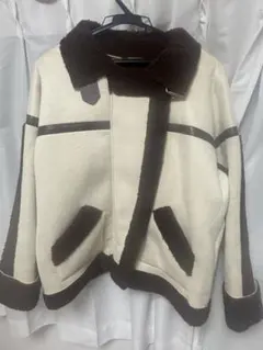 アイボリー/ブラウン ジャケット