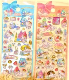 サンリオキャラクター ジュエリードロップシールセット うるちゅる キラキラ