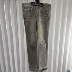 SOMETHING スリムフィット グレー デニムパンツ