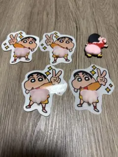 クレヨンしんちゃん ステッカー 4枚セット ラバー１つ