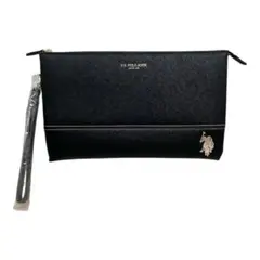U.S. POLO ASSN クラッチバッグ 新品 黒 ストラップ付