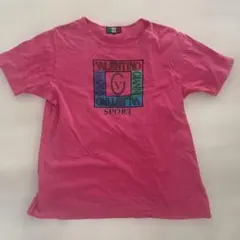 GIANNI VALENTINO SPORT Tシャツ ピンク Lサイズ　古着のサムネイル
