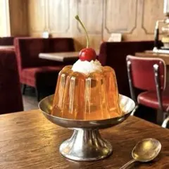 昭和レトロな喫茶店のプリンアラモード 食品サンプル フェイクスイーツ