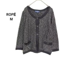 ロペ◉カーディガン M 黒 ニット セーター ラメ きれいめ 上品 通勤♡美品