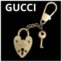 極希少・保護シール付】GUCCI ハート キーリング バッグチャーム