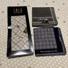 未使用　DAKS/North Country/Munsingwear ハンカチ