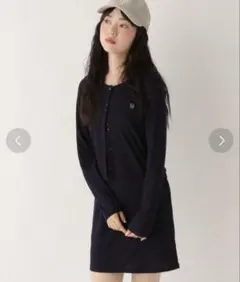 Heather パターンメッシュカット2pワンピース