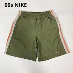 00s NIKE ナイキ ワンポイント ロゴ サイドライン スイムショーツ S