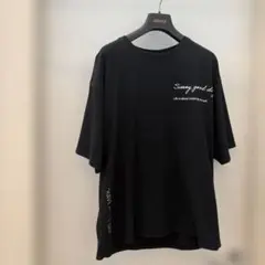 ロゴプリント クルーネック Tシャツ ブラック