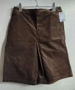 ショコラフィネローブ　コーデュロイ　ハーフパンツ