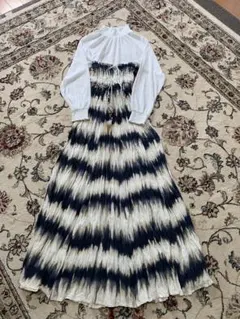 タイダイ柄 チューブトップマキシ丈ワンピース2ウェイ