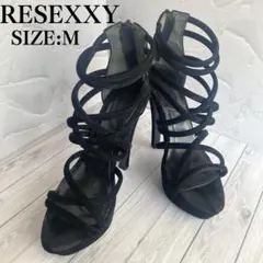 【即日発送】RESEXXY★リゼクシー★サンダル★Mサイズ★スエード★ブラックのサムネイル