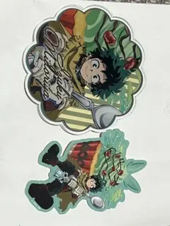 ヒロアカ 雄英高校オープンスクールアクリルコースター&ステッカーセット 緑谷出久