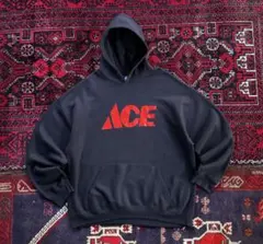 USA古着 カレッジロゴ プルオーバー パーカー ブラック XL