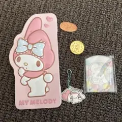 My Melody 缶ケース・コインとシナモロールのキーホルダーセット