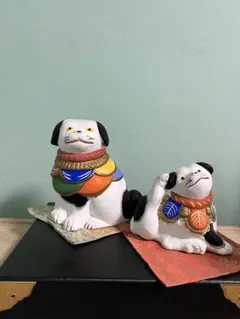 伏見人形 犬 2点セット