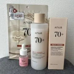anua 4点セット　ミルキートナー、モイスチャーミルク、マスク、桃セラム