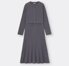 カーディガンセットワンピース GU XL