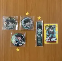 僕のヒーローアカデミア　緑谷出久　アクリルキーホルダー　缶バッジ　トレカ