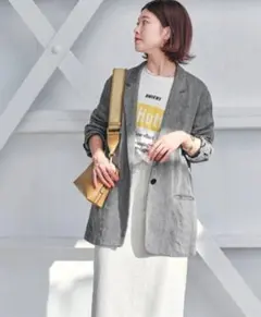【2024SS】Spick & Span リネンエアリージャケット 38 新品タグ付き！Spick＆Span リネンエアリージャケット 38 ベージュ