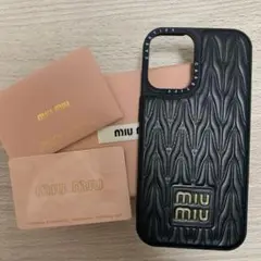 miumiu iPhoneケース ブラック 黒