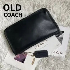 希少 オールドコーチvintage コーチ グリーンがま口二つ折り財布