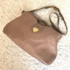 美品】ATAO ショルダーバッグ 2way レザー ブラウン ミントシュリンク