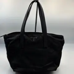 PRADA プラダ ナイロン レザーハンドル トート 黒のサムネイル